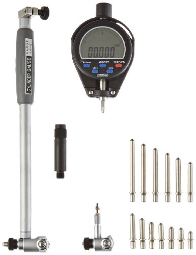 Fowler 54-646-401-0, X-Tender-E Digital Dial Bore Gage Set with 1.4" - 6"/35mm-150mm Measuring Range