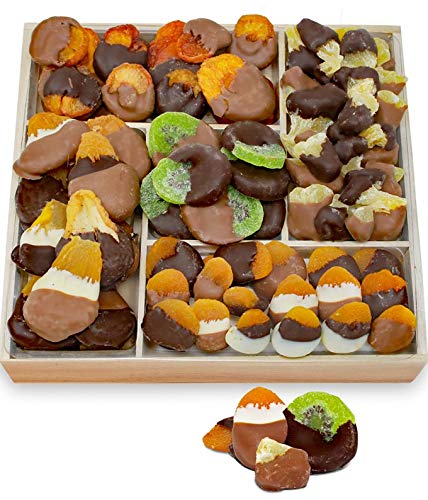 From You Flowers - Grand Belgian Chocolate Dipped Dried Fruit Tray