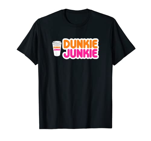 Funny Dunkie Junkie Coffee Love Funny Coffee Saying T-Shirt