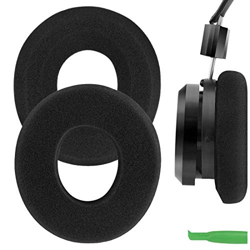 Geekria Comfort Foam Replacement Ear Pads for GRADO SR80i, SR80, SR60i SR60, SR225i, SR225, SR125i, SR125, RS2i, RS1i, GS1000i Headphones Earpads, Headset Ear Cushion Repair Parts (Black)