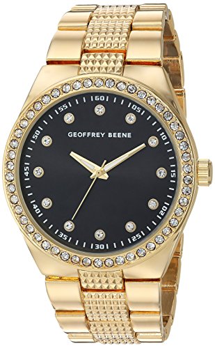 Geoffrey Beene Men's GB8118GD Analog Display Analog Quartz Gold Watch