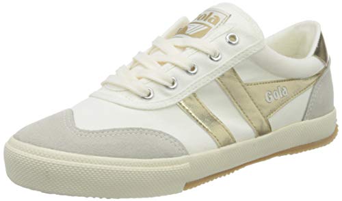 Gola Women's Badminton Sneaker, Off White Gold, 8