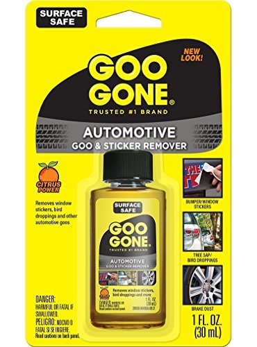 Goo Gone Automotive - Cleans Auto Interiors, Auto Bodies and Rims, Removes Bugs & Stickers - 1 Ounce