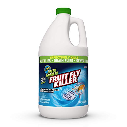 Green Gobbler Fruit Fly Goodbye Gel Drain Treatment | Drain Fly Killer | Fruit Fly Killer | Drain Flies Treatment | Fruit Flies Treatment | Drain Fly & Fruit Fly Eliminator (1 Gallon)