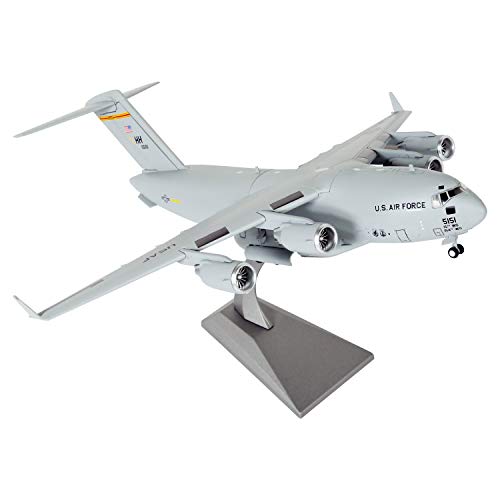 HANGHANG 1/200 Scale US Air Force C-17 Global Overlord Strategic Transport Aircraft Alloy Aircraft Attack Plane Metal Fighter Military Model Fairchild Republic Diecast Plane Model for Collection