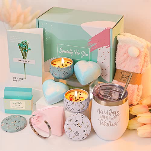 Happy Birthday Gifts for Women, Relaxing Spa Gifts for Women Mom Her Best Friend Sister Wife Teacher, Gift Basket for Women Gift Set, Gift Box for Women Bday Gift Ideas for Women Mothers Day Gifts