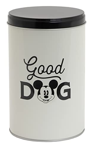 Harry Barker Disney Mickey Mouse Dog Food Bowls and Disney Treat Container, White