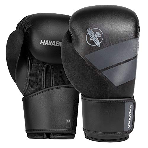 Hayabusa S4 Boxing Gloves for Men and Women - Black, 14 oz