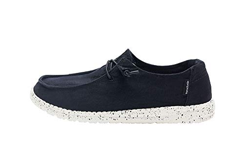 Hey Dude Women's Wendy L Black Size 8 | Women’s Shoes | Women’s Lace Up Loafers | Comfortable & Light-Weight