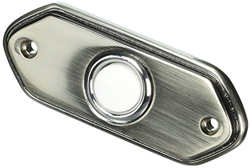 Honeywell Home RPW212A1008 Door Chime, Wired, Push, Lit, Brushed Nickel (RPW212A1008/A)