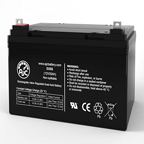 Hoveround MPV 5 12V 35Ah Mobility Scooter Battery - This is an AJC Brand Replacement