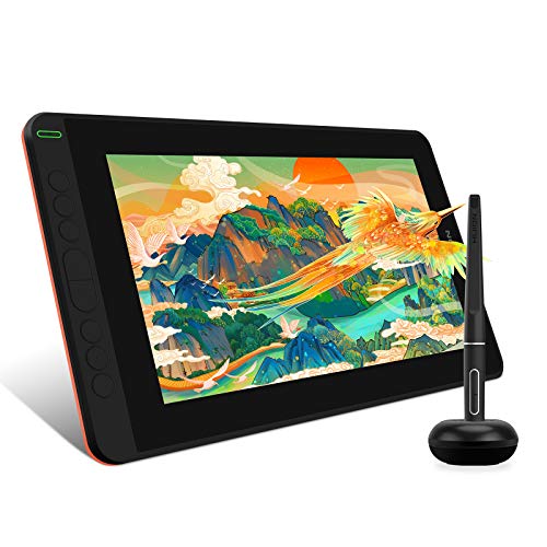 HUION KAMVAS 12 Drawing Tablet with Full-Laminated Screen USB-C Connection Tilt Support, 11.6-inch Graphics Tablet for Digital Art, Design, Education, Work with Mac, PC & Mobile, Orange