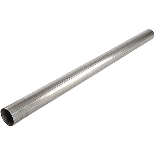 JEGS 3” OD Aluminized Exhaust Tubing | 4-Feet Length | 16-Gauge | Seam Welded | Straight | Heavy-Duty Construction