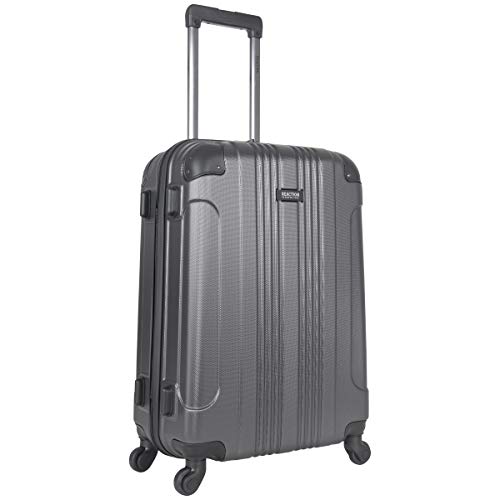 Kenneth Cole Reaction Out Of Bounds 24" Hardside 4-Wheel Spinner Lightweight Checked Luggage, Charcoal