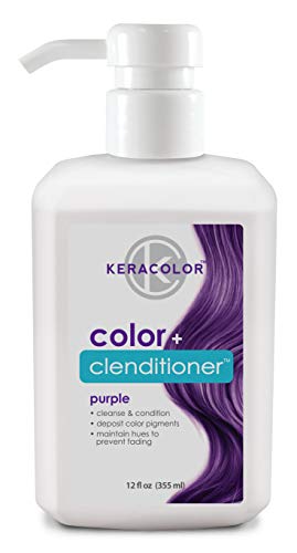 Keracolor Clenditioner PURPLE Hair Dye - Semi Permanent Hair Color Depositing Conditioner, Cruelty-free, 12 Fl. Oz.