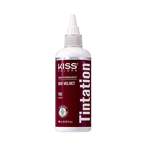 Kiss Tintation Semi-Permanent Hair Color Treatment 148 mL (5 US fl.oz) (Red Velvet)