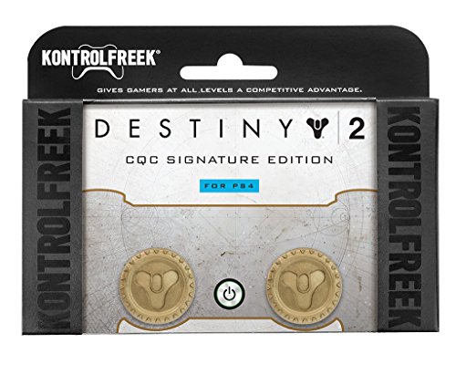 KontrolFreek Destiny 2 CQC Signature Edition for PlayStation 4 (PS4) Controller | Performance Thumbsticks | 2 Mid-Rise | Gold