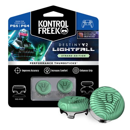 KontrolFreek Destiny 2: Lightfall Performance Thumbsticks for PlayStation 4 (PS4) and PlayStation 5 (PS5) | 1 High-Rise, 1 Mid-Rise