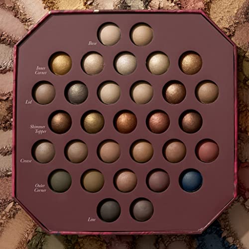 LAURA GELLER The Ultimate Eyeshadow Palette Warm & Wonderful | 31 Pigmented Baked Eyeshadows with Matte & Shimmer Finishes