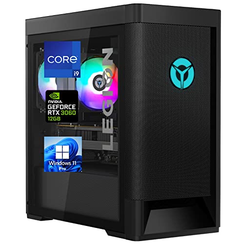 Lenovo Legion Tower 5 Gaming Desktop, i9-11900K, 64GB RAM, 2TB NVMe SSD + 1TB SATA HDD, NVIDIA GeForce RTX 3060 12GB GDDR6, DisplayPort, HDMI, AX Wi-Fi, Bluetooth - Windows 11 Pro