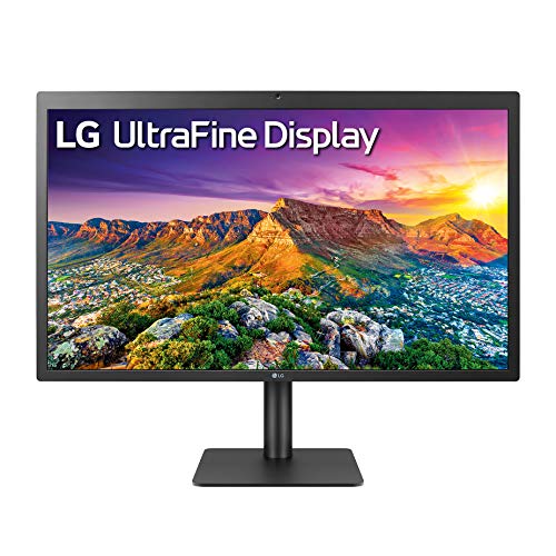 LG 24MD4KL-B 24 Inch Ultrafine UHD (3840 x 2160) IPS Monitor, P3 Wide Color Gamut 500 nits Brightness, Thunderbolt 3 (x2), USB-C Ports (x3), Height/Tilt Adjustable Stand