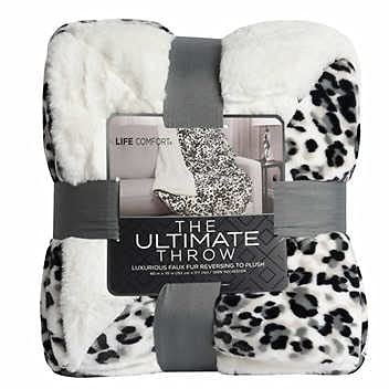 Life comfort The Ultimate Throw Faux Fur Cheetah