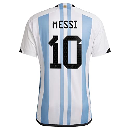 Lionel Messi #10 Argentina Home Soccer Jersey 2022/23 (Medium) White/Blue