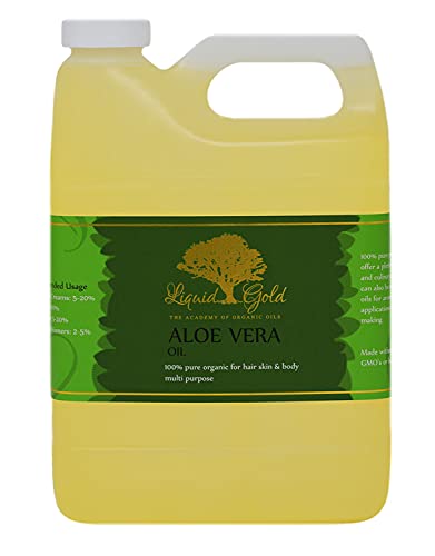 Liquid Gold Inc 32 Fl.oz Premium Organic Aloe Vera Oil Pure Health Hair Skin Care Moisturizing