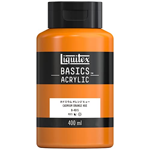 Liquitex BASICS Acrylic Paint, 13.5-oz bottle, Cadmium Orange Hue