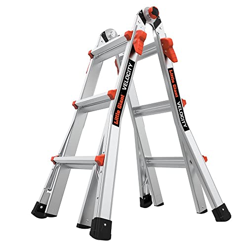 Little Giant Ladders, Velocity, M13, 13 Ft, Multi-Position Ladder, Aluminum, Type 1A, 300 lbs Weight Rating, (15413-001)