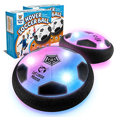 LLMoose Hover Soccer Ball - Soccer Gifts - Toys for Boys and Girls - Gifts for Boys and Girls - Soccer Training Equipment - Easter Basket Stuffers - Soccer Stuff For Kids - 2 Indoor Soccer Balls