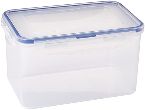 LocknLock Easy Essentials Food Lids/Pantry Storage/Airtight Containers, BPA Free, Rectangle - 8 Cup - for Cookies, Clear