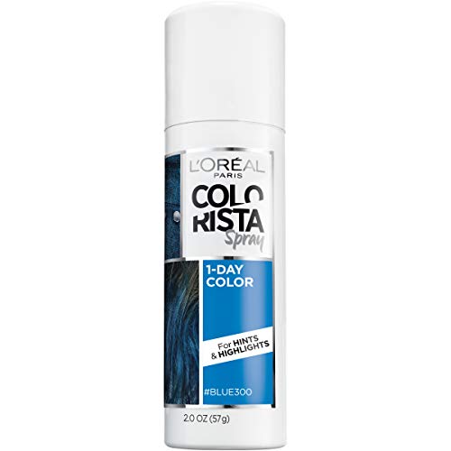 L'Oreal Paris Hair Color Colorista 1-Day Spray, Blue, 2 Ounce