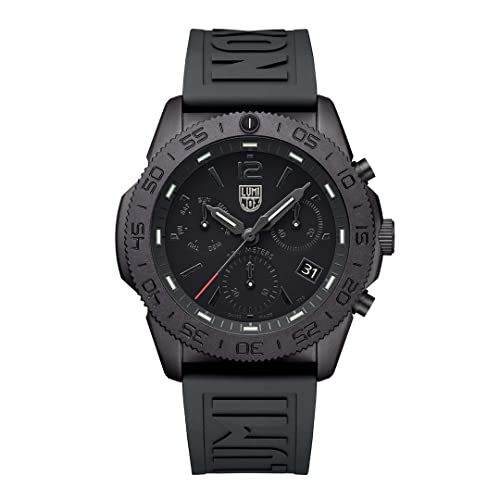 Luminox Men's Pacific Diver Chronograph Series Black Out 44mm Analog Dive Watch