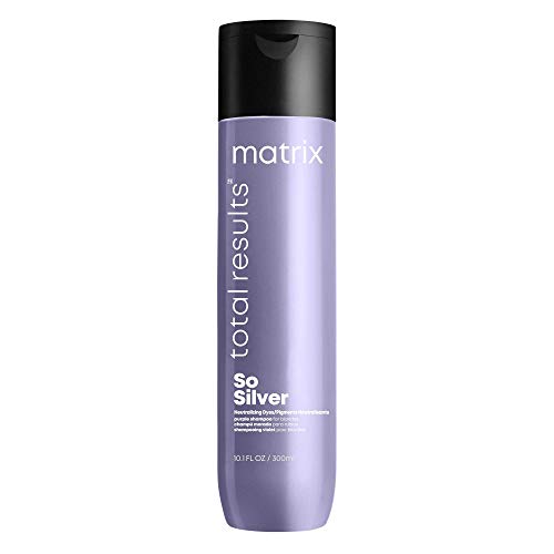 MATRIX So Silver Purple Shampoo For Neutralizing Yellow Tones | Color Depositing | For Blonde, Grey, Platinum, & Bleached Hair | Toning & Clarifying Shampoo | 10.1 Fl. Oz