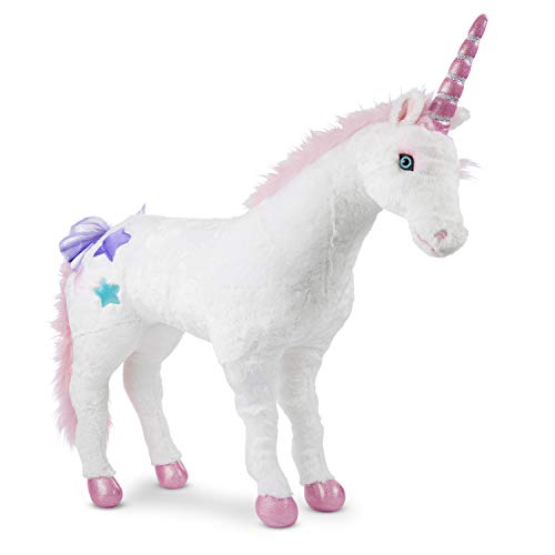 Melissa & Doug Giant Unicorn - Lifelike Stuffed Animal (over 2 feet tall)