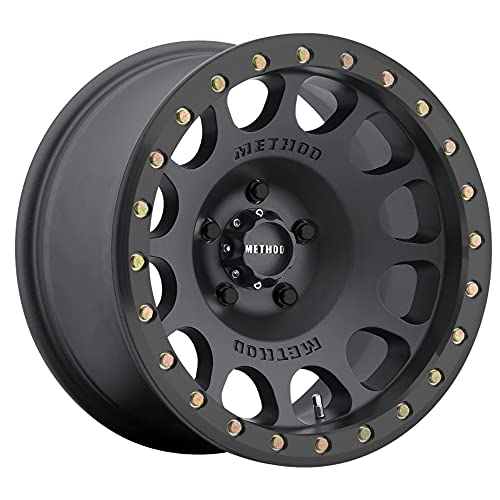 Method Race Wheels 105 Beadlock Matte Black 17x9" 5x5", 38mm offset 3.5" Backspace, MR10579050538B