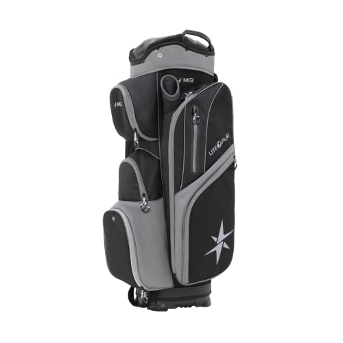 MGI Lite Play Golf Bag, Black-Grey, 14.50 x 14.50 x 36.60"