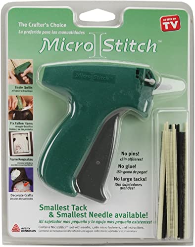 MicroStitch Tagging Gun Kit – Includes 1 Needle, 540 Black Fasteners & 540 White Fasteners (Starter Kit)