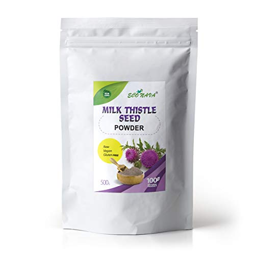 MILK THISTLE SEED POWDER GLUTEN FREE FLOUR 500G | ECO NAVA BRAND | LIVER DETOX. ADD TO SALADS, CEREALS, FRUIT STRIPS, JUICES AND BAKING RECIPES