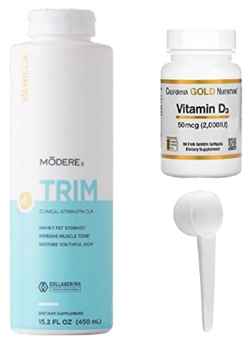 Modere Trim Vanilla Flavor, 15.2 Fl Oz (Pack of 1) with Measuring Spoon