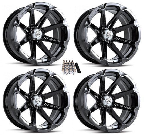 MSA M12 Diesel UTV Wheels/Rims Black 15" Polaris RZR 1000 XP/Ranger XP 900/1000