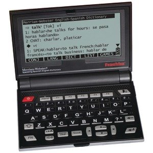 New Franklin Bes-2100 Speaking Merriam-Webster Spanish/English Electronic Dictionary Lcd Monochrome