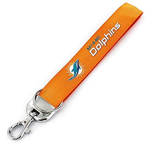 NFL Miami Dolphins Deluxe Wristlet Keychain