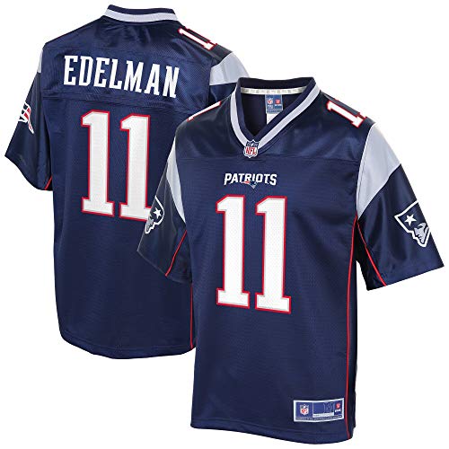 NFL PRO LINE Men's Julian Edelman Navy New England Patriots Logo Player Jersey