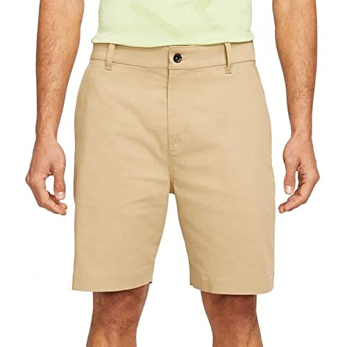 Nike Dri-FIT UV Men's 9" Golf Chino Shorts (as1, Numeric, Numeric_34, Regular, Regular, Parachute Beige)