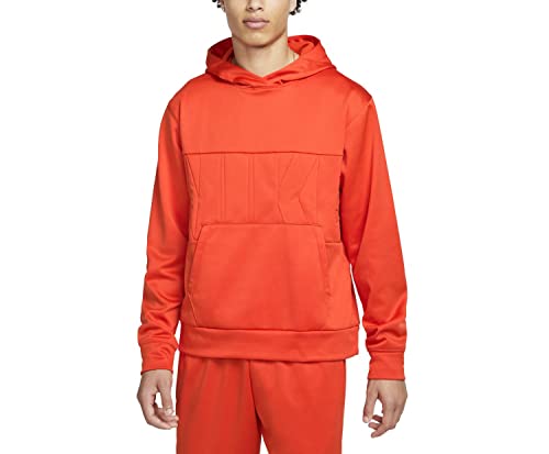 Nike Men's Therma-Fit Starting Five Pullover Hoodie (as1, alpha, x_l, regular, regular, Standard, Team Orange/Team Orange)