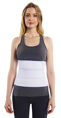 NYOrtho Abdominal Binder Lower Waist Support Belt - Compression Wrap for Men and Women (30" - 45") 3 Panel - 9"