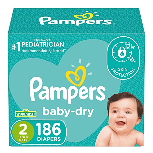 Pampers Baby Dry Diapers Size 2 186 Count