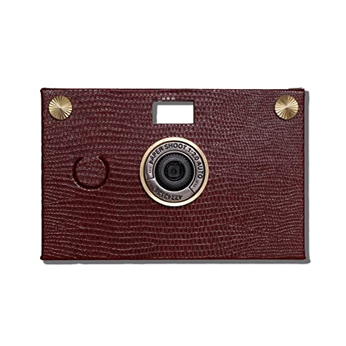 Paper Shoot Camera Eco-Friendly Digital Vintage Taking Old School Film Style Photos Digital Camera That Looks Like Film PaperShoot Camera Leather Red